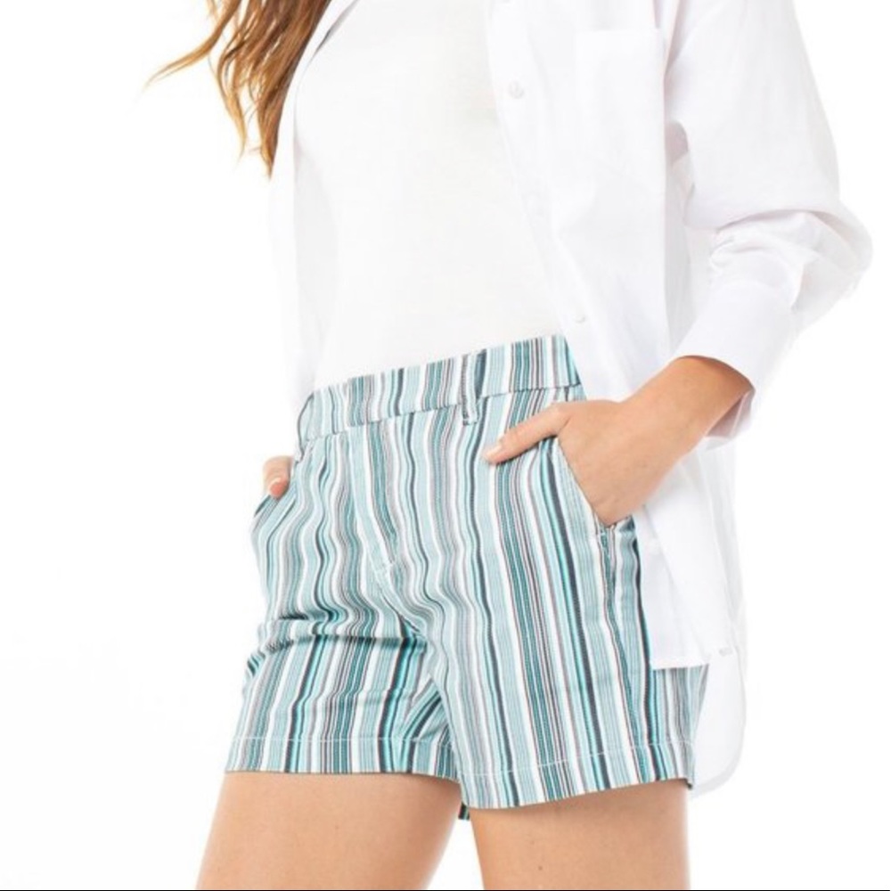 Liverpool Jeans Company Striped Blue & White Women’s Shorts